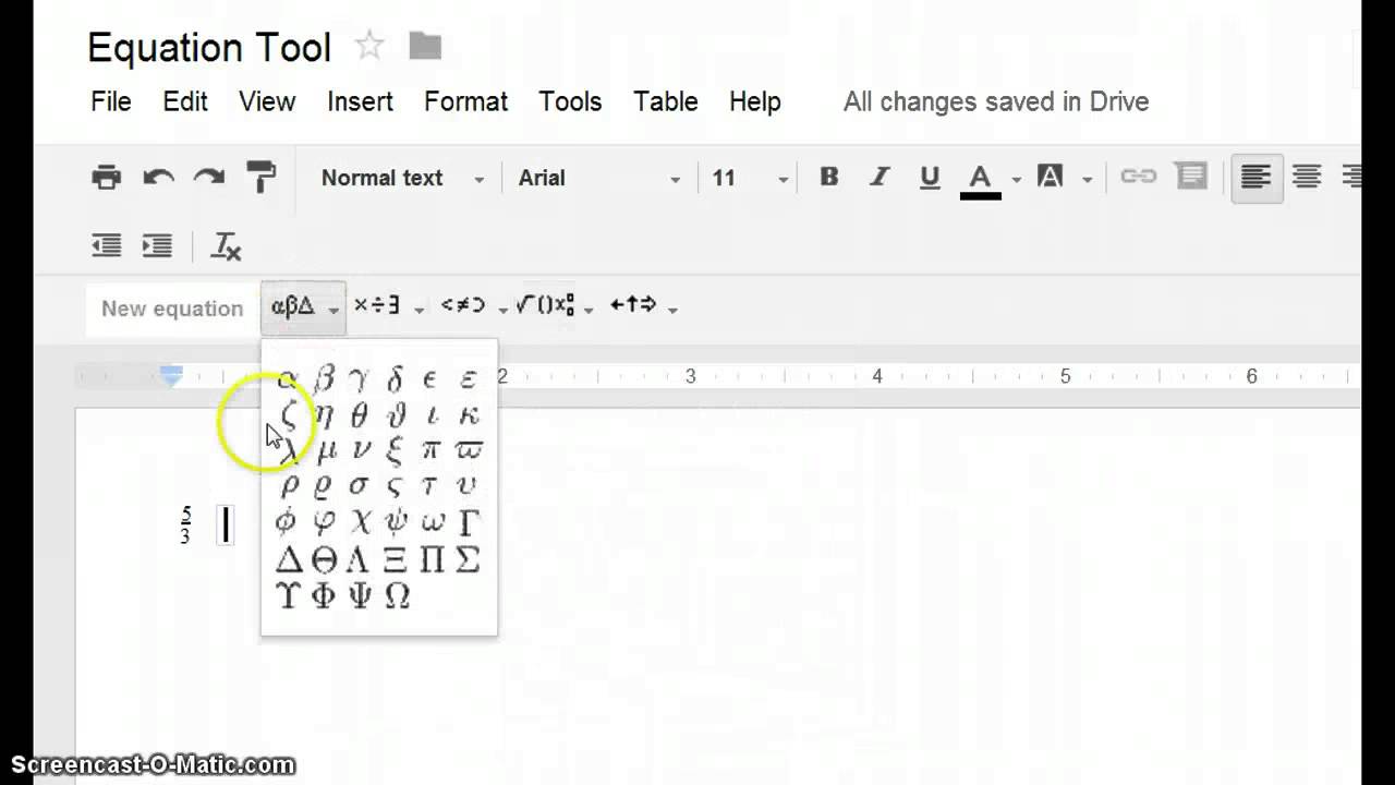 how to make a superscript comma in google docs